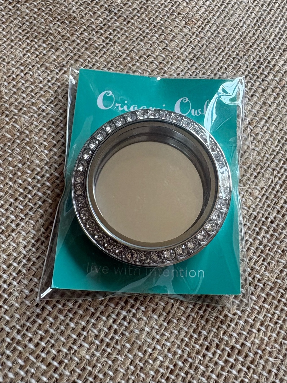 Origami Owl Large Silver Stick-It Locket